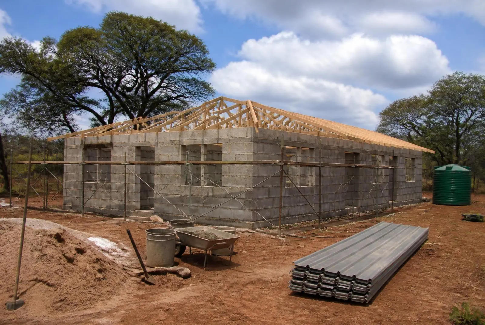 Illustrative construction site