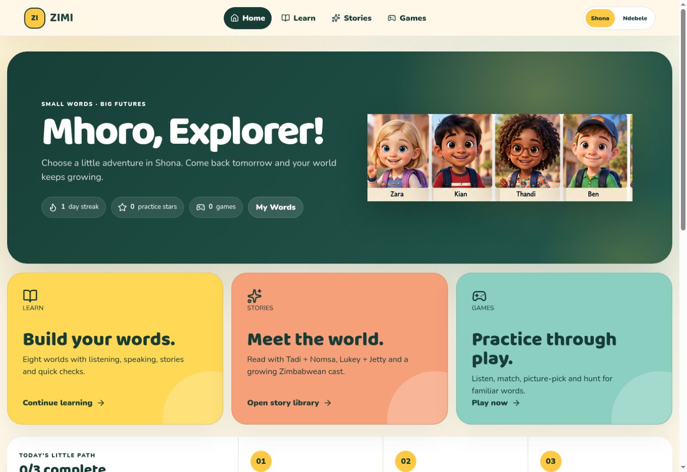 ZIMI Languages learning world